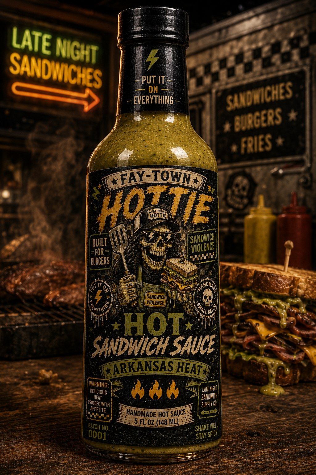 Hot Sandwich Sauce bottle