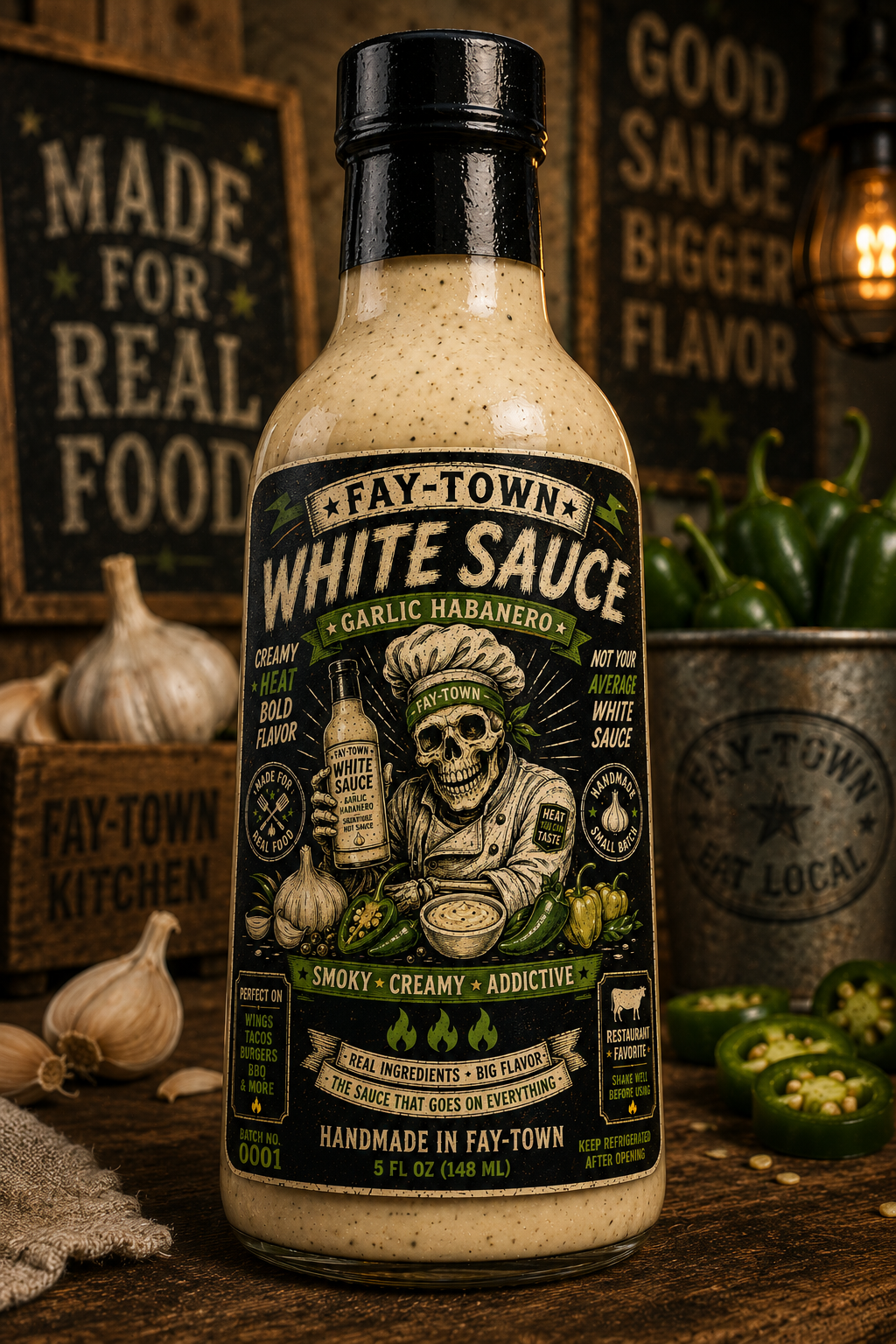 White Sauce bottle