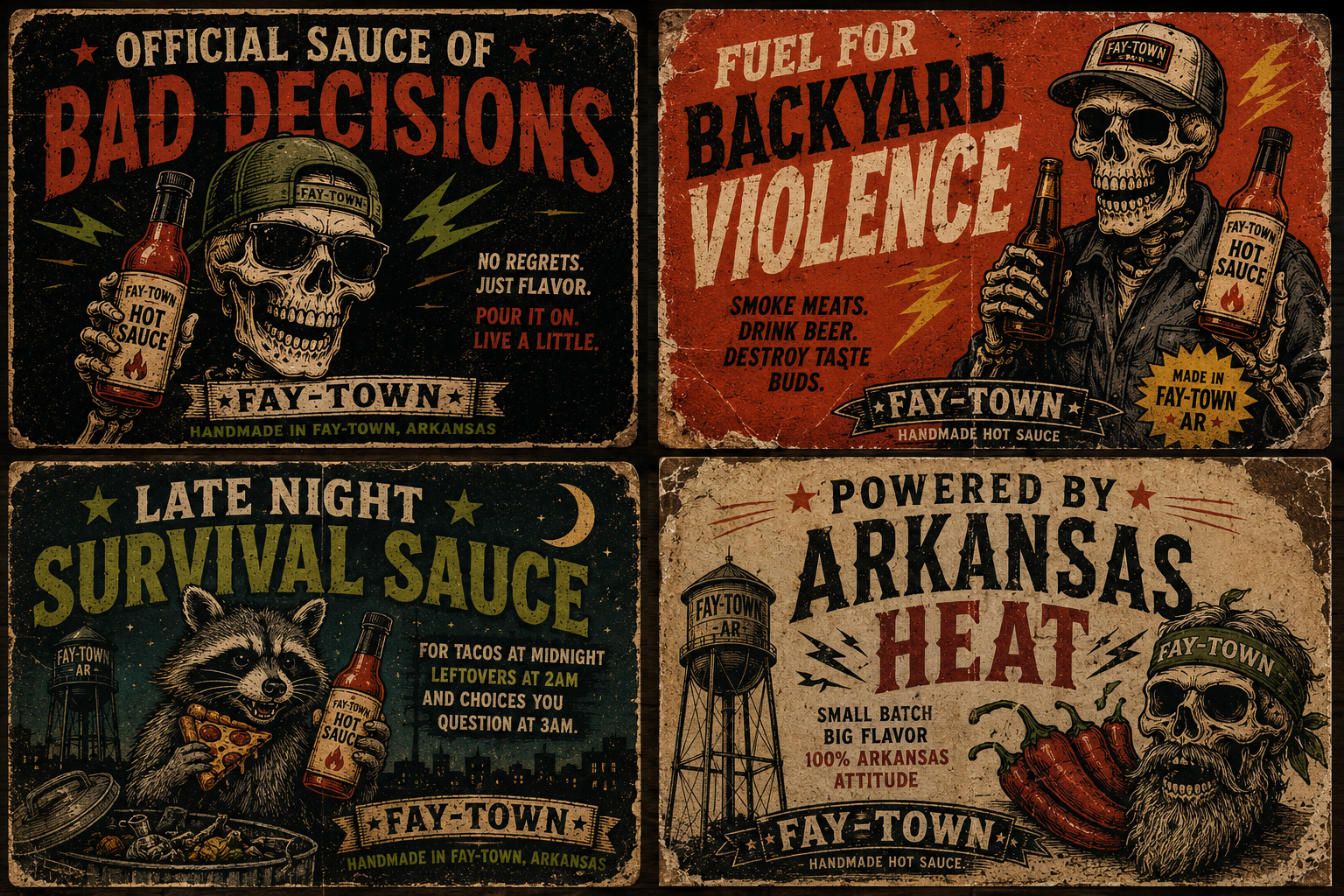 Fay-Town Hottie sponsor posters